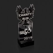 SALGÓ Charity Run - egyedi akril díj a legjobb futóknak