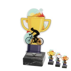 Kerékpár kupa akril díj
