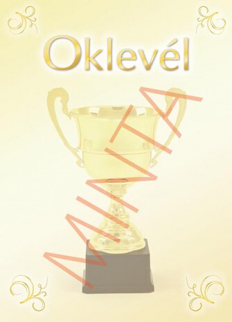 Oklevél serleggel A4